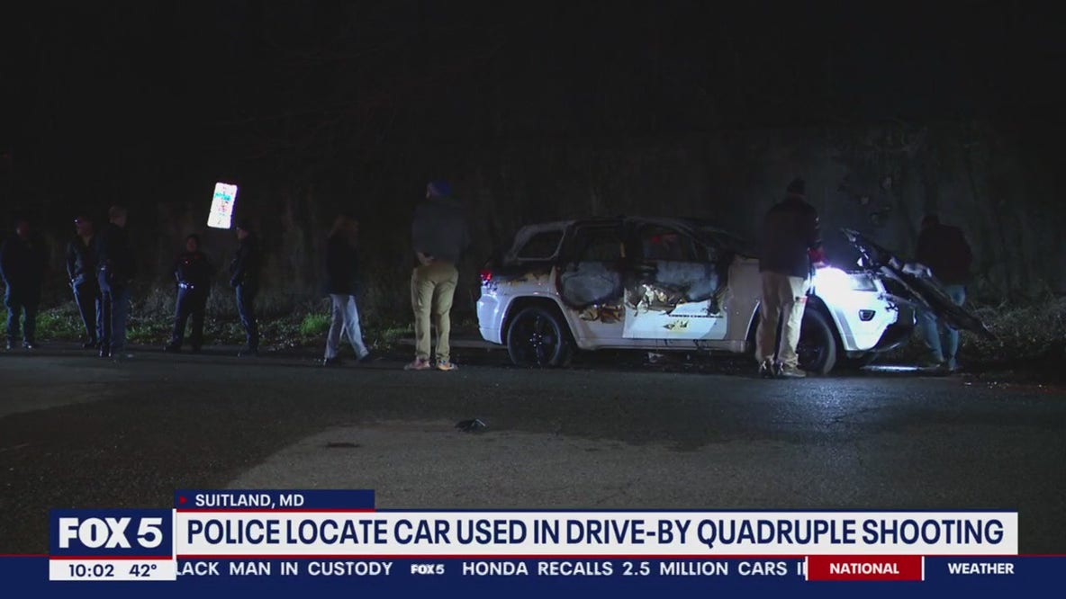 Torched SUV found in Suitland: Key clue in Southwest DC quadruple shooting investigation